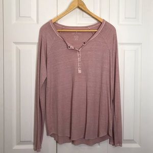 AE | Long sleeve Snap Henley